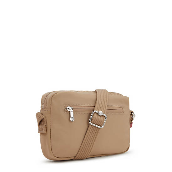 Bolsos Cruzados Kipling Abanu Slim Beige | MX 1033TC